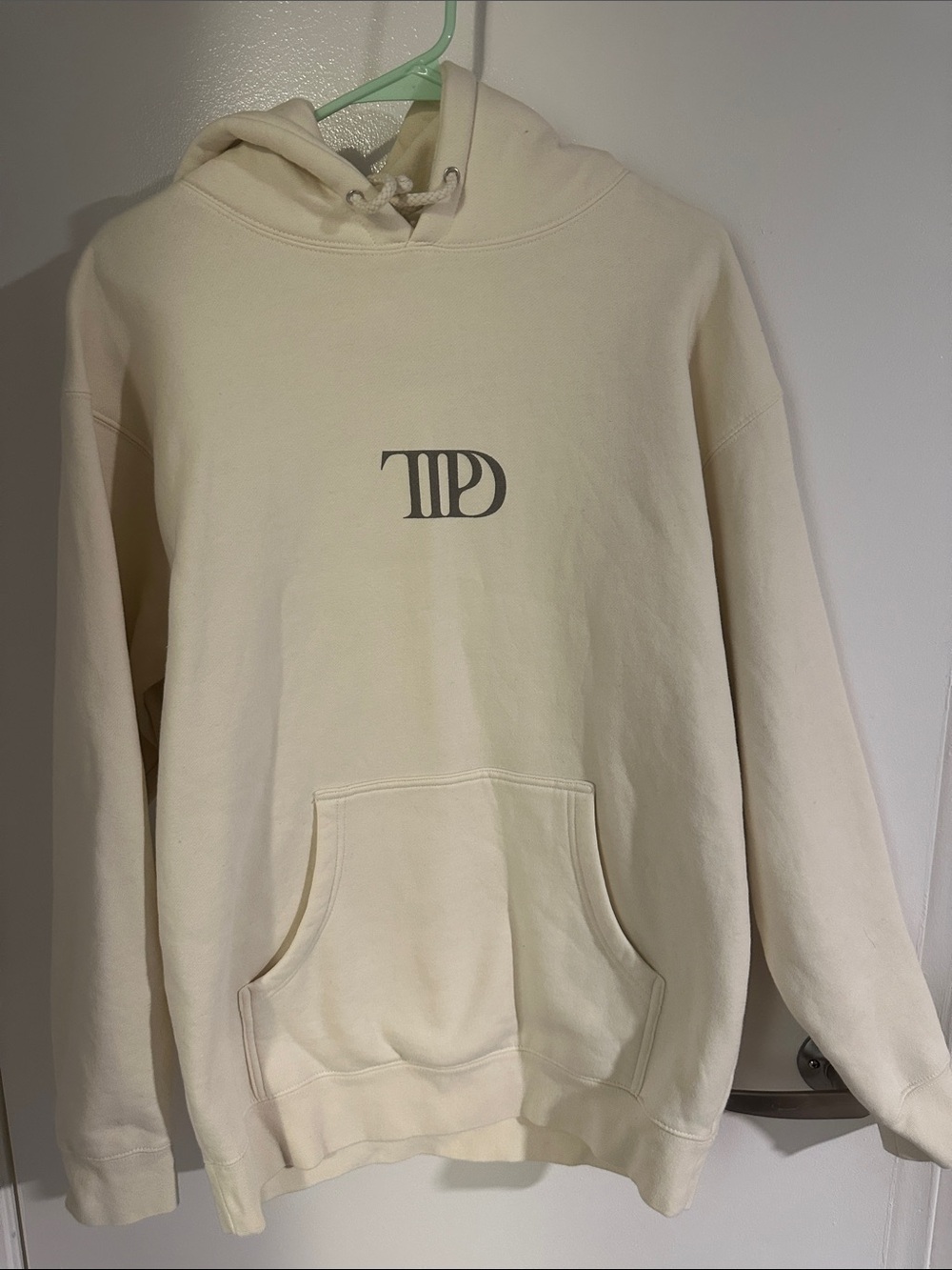 Taylor Swift The Tortured Poets Department Cream Hoodie